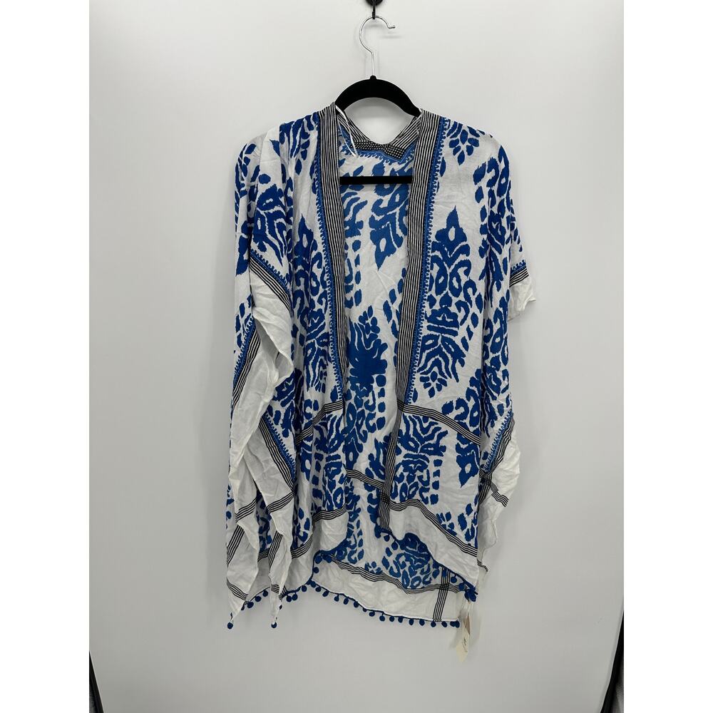 Boutique Damask Printed Kimono‎ Womens Size OS NWT Coverup Swim Casual